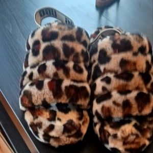 UGG Leopard print slippers.